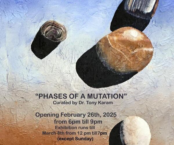 معرض فردي لراشد بُحصلي في Rebirth Beirutبعنوان Phases of a Mutation معرض فردي لراشد بُحصلي في Rebirth Beirutبعنوان Phases of a Mutation